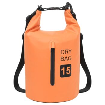 Suha torba s patentnim zatvaračem narančasta 15 L PVC
