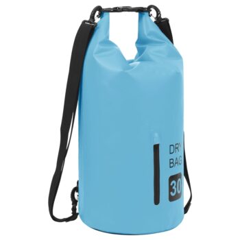 Suha torba s patentnim zatvaračem plava 30 L PVC