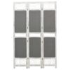 Sobna pregrada s 3 panela siva 105 x 165 cm od tkanine
