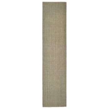 Tepih od prirodnog sisala 80 x 350 cm sivo-smeđi