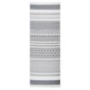 Tepih sivo-bijeli 100 x 300 cm pamučni