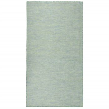 Vanjski tepih ravnog tkanja 140 x 200 cm tirkizni