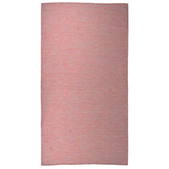 Vanjski tepih ravnog tkanja 80 x 150 cm crveni