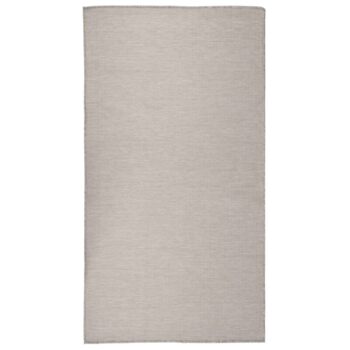 Vanjski tepih ravnog tkanja 80 x 150 cm sivo-smeđi