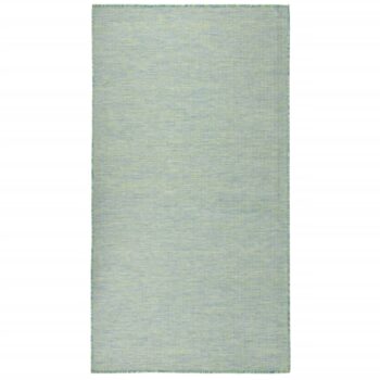 Vanjski tepih ravnog tkanja 80 x 150 cm tirkizni