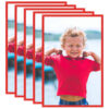 Okviri za fotografije 5 kom za zid ili stol crveni 50x70 cm MDF