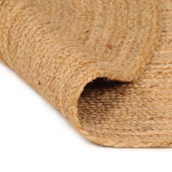 Ukrasni pleteni tepih od jute 180 cm okrugli