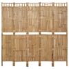 Sobna pregrada s 5 panela od bambusa 200 x 180 cm