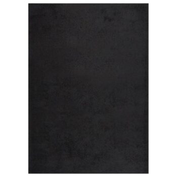 Čupavi tepih s visokim vlaknima crni 120 x 170 cm