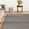 Čupavi tepih s visokim vlaknima sivi 120 x 170 cm