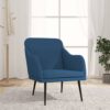 Fotelja plava 63 x 76 x 80 cm od tkanine