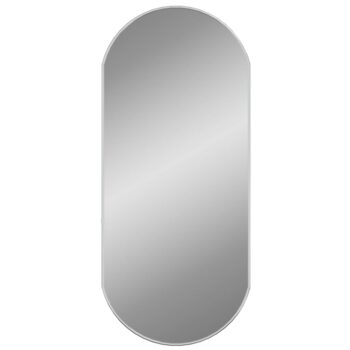 Zidno ogledalo srebrno 80 x 35 cm ovalno