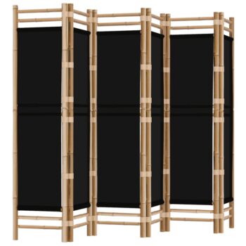 Sklopiva sobna pregrada s 6 panela 240 cm od bambusa i platna