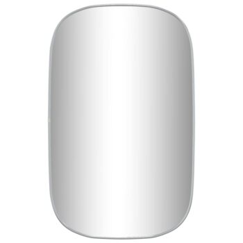 Zidno ogledalo srebrno 80x50 cm