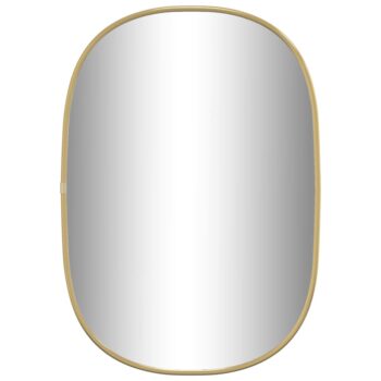 Zidno ogledalo zlatna 50x35 cm