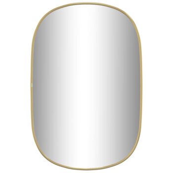 Zidno ogledalo zlatna 60x40 cm