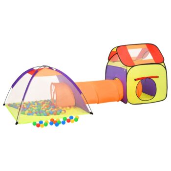 Dječji šator za igru s 250 loptica višebojni 338x123x111 cm