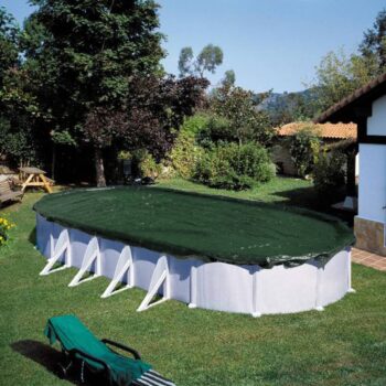 Summer Fun zimski pokrivač za bazen ovalni 525 cm PVC zeleni