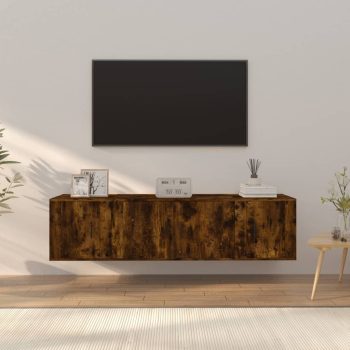 3-dijelni set TV ormarića boja dimljenog hrasta drveni