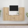 3-dijelni set TV ormarića boja hrasta sonome konstruirano drvo