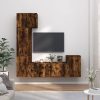5-dijelni set TV ormarića boja dimljenog hrasta drveni