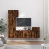 5-dijelni set TV ormarića boja dimljenog hrasta drveni