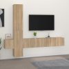 5-dijelni set TV ormarića boja hrasta sonome konstruirano drvo