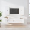 5-dijelni set TV ormarića sjajni bijeli konstruirano drvo