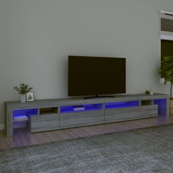 TV ormarić s LED svjetlima boja hrasta sonome 290x36
