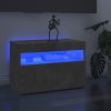 TV ormarić s LED svjetlima siva boja betona 60x35x40 cm