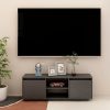 TV ormarić sivi 110 x 30 x 40 cm od masivne borovine