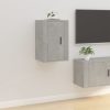 Zidni TV ormarić siva boja betona 40 x 34