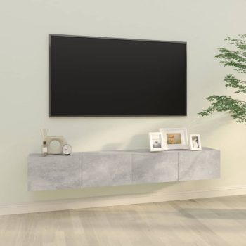 Zidni TV ormarići 2 kom sivi 100 x 30 x 30 cm konstruirano drvo