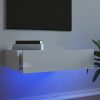TV ormarić s LED svjetlima visoki sjaj bijeli 60 x 35 x 15