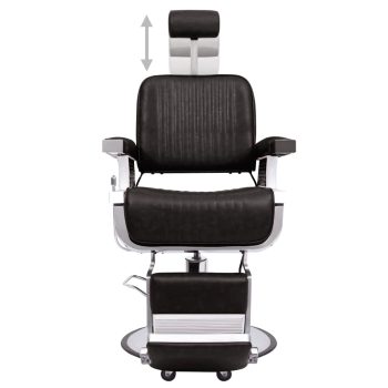 Brijačka stolica od umjetne kože crna 68 x 69 x 116 cm