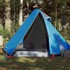 Šator za kampiranje za 2 osobe plavi 267x154x117 cm taft 185T