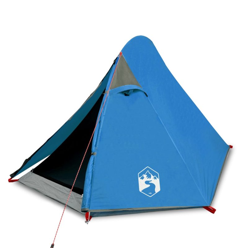 Šator za kampiranje za 2 osobe plavi 267x154x117 cm taft 185T