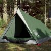 Šator za kampiranje za 2 osobe zeleni 200x120x88/62cm taft 185T
