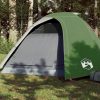 Šator za kampiranje za 4 osobe zeleni 267x272x145 cm taft 185T