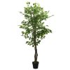 Umjetno stablo fikusa 378 listova 80 cm zeleno