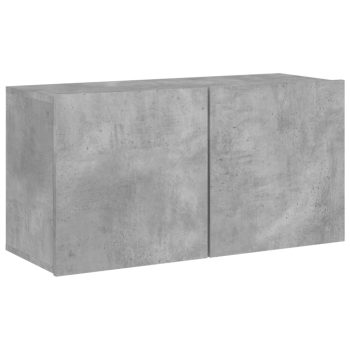 Zidni TV ormarić sivi boja betona 80x30x41 cm