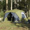 Šator za kampiranje za 10 osoba zeleni 443 x 437 x 229 cm