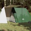 Šator za kampiranje za 3 osobe zeleni 465x220x170 cm taft 185T