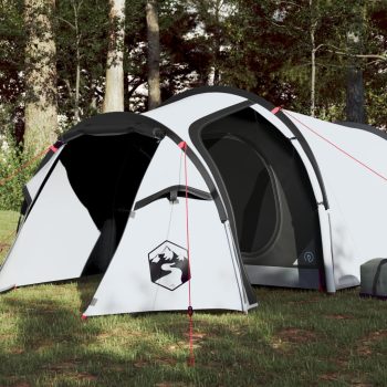 Šator za kampiranje za 4 osobe bijeli 360x135x105 cm taft 185T