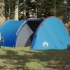Šator za kampiranje za 4 osobe plavi 405x170x106 cm taft 185T
