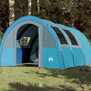 Šator za kampiranje za 4 osobe plavi 483x340x193 cm taft 185T