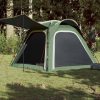 Šator za kampiranje za 4 osobe zeleni 240x221x160 cm taft 185T