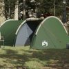 Šator za kampiranje za 4 osobe zeleni 405x170x106 cm taft 185T