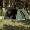 Šator za kampiranje za 4 osobe zeleni 420x260x153 cm taft 185T