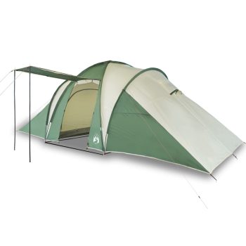 Šator za kampiranje za 6 osoba zeleni 576x238x193 cm taft 185T